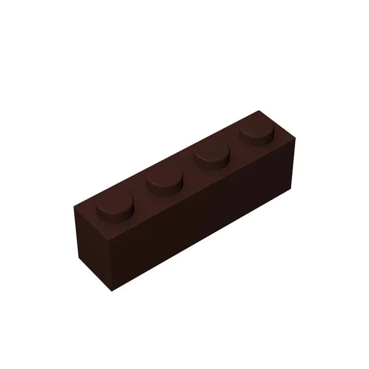 Gobricks GDS-534 Brick 1 x 4 without Bottom Tubes | Compatible Building Block Set