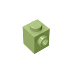 Gobricks GDS-635 BRICK 1X1 W. 1 KNOB | Single Side Bump Building Block Compatible with Lego 87087