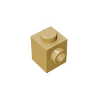 Gobricks GDS-635 BRICK 1X1 W. 1 KNOB | Single Side Bump Building Block Compatible with Lego 87087