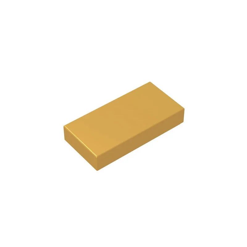 Gobricks GDS-566 Tile 1 x 2 with Groove | Compatible Building Block