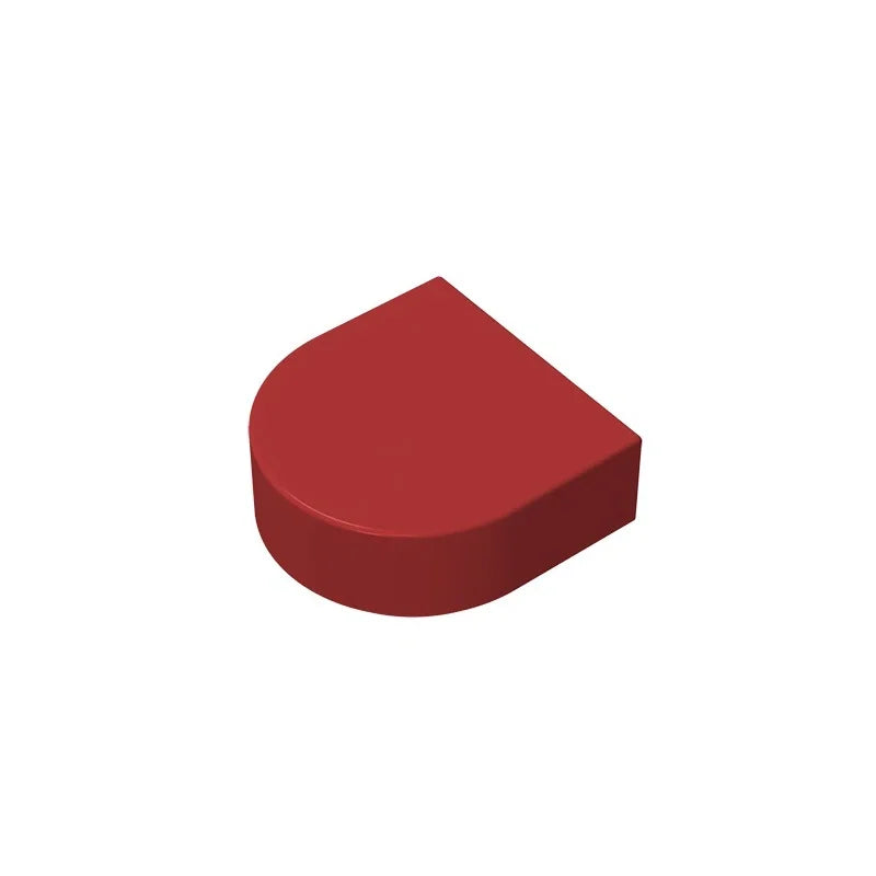 Gobricks Tile Round 1 x 1 Half Circle Extended | Compatible Brick Building Block