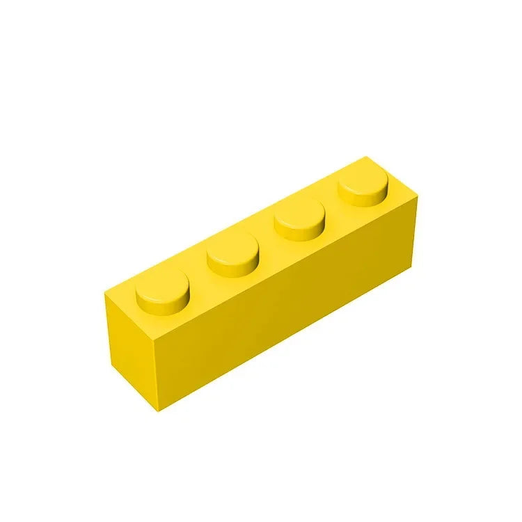 Gobricks GDS-534 Brick 1 x 4 without Bottom Tubes | Compatible Building Block Set
