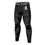 Men's Compression Running Tights - Skulls / Medium