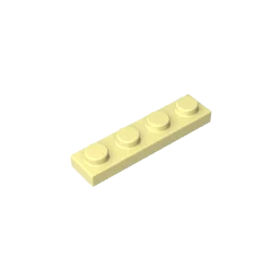 Gobricks GDS-504 Plate 1 x 4 | Compatible Building Block Pieces
