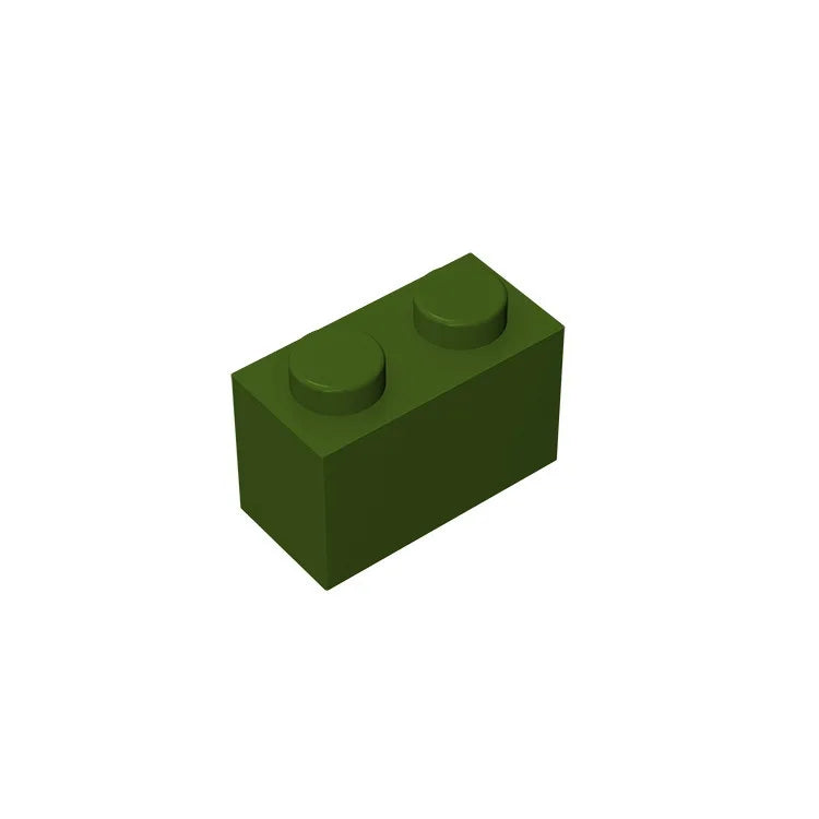 Educational Assemblage Gobricks Brick 1 x 2 without Bottom Tube | Compatible with Lego 3004 3065 35743