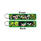 Vibrant Girls Embroidery Key Fob | Fashion Keychain for Cars and Bags