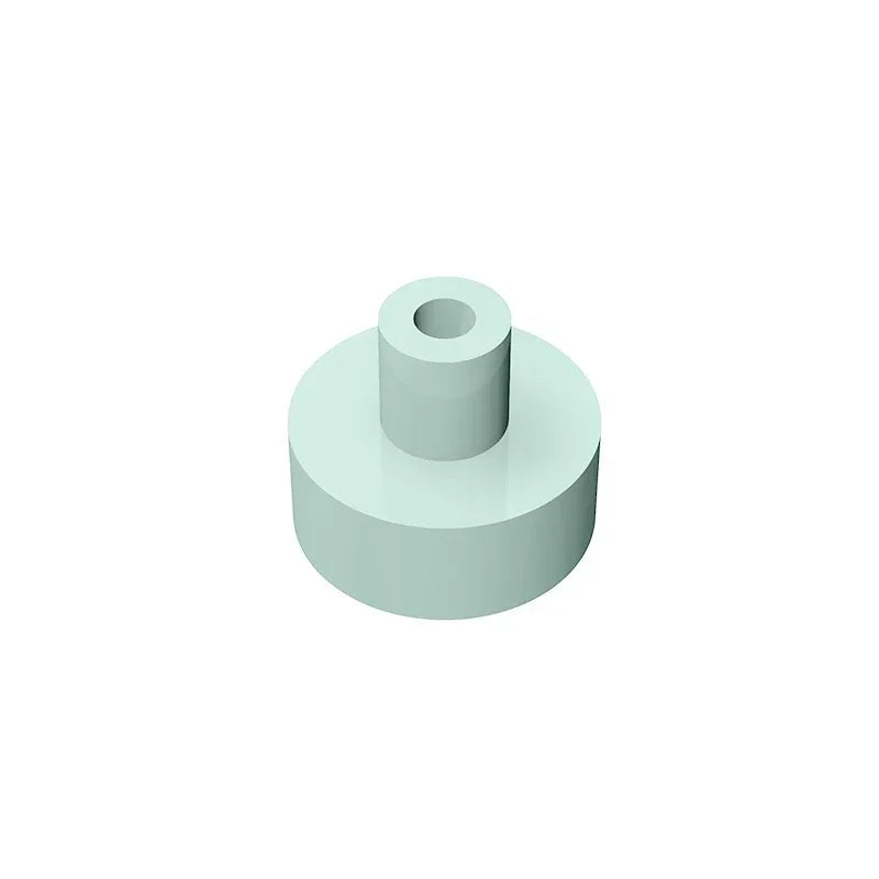 Gobricks Tile Round 1x1 with Bar and Pin Holder | Compatible Building Block