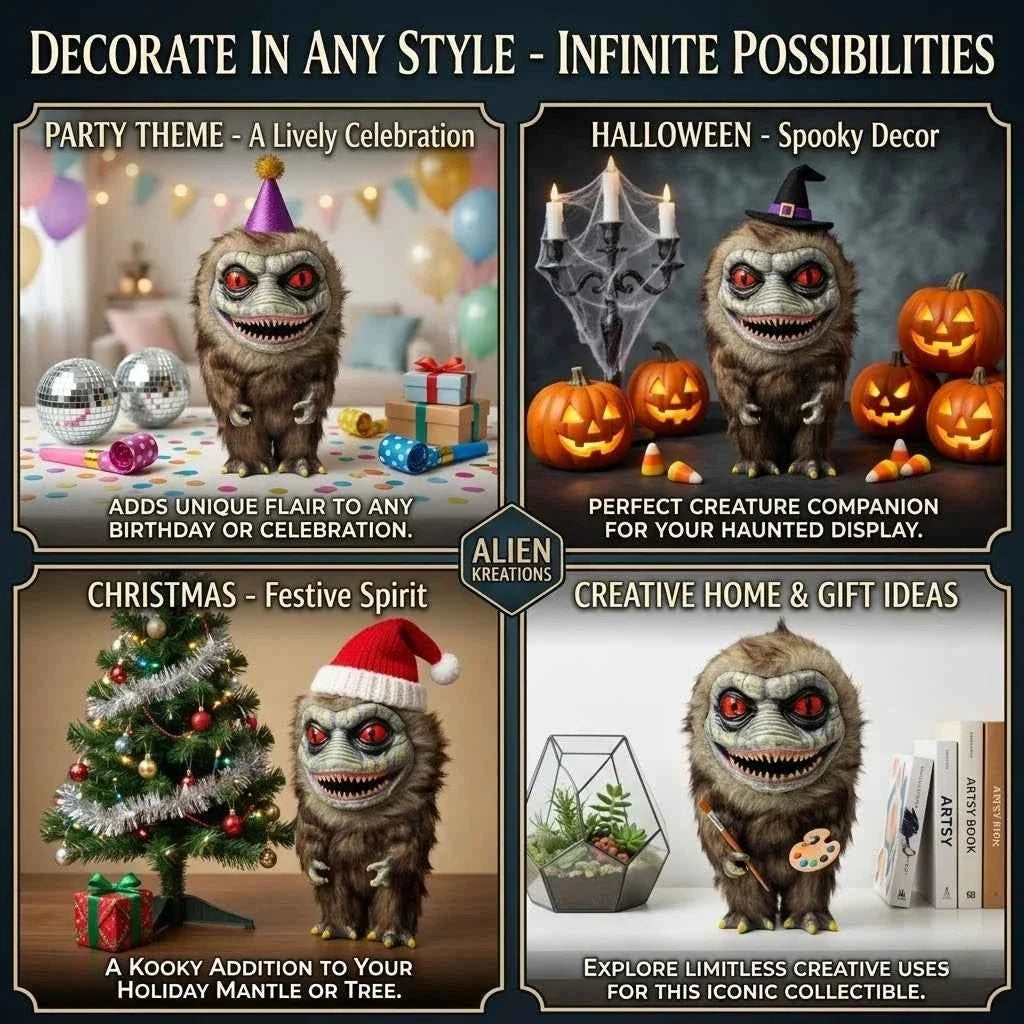 Retro Horror Monster Figurine – Creature Display Decor for Collectors