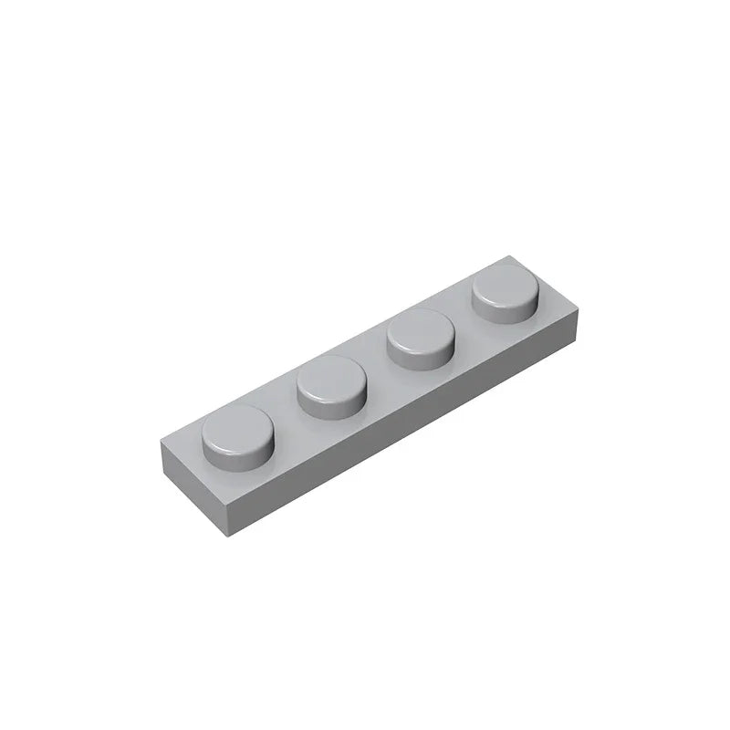 Gobricks GDS-504 Plate 1 x 4 | Compatible Building Block Pieces