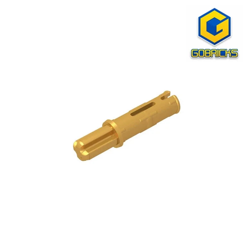 Gobricks GDS-929 Axle Pin 3L with Friction Ridges | Compatible Building Block for Technic