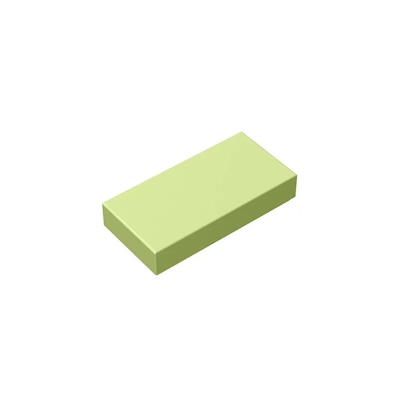 Gobricks GDS-566 Tile 1 x 2 with Groove | Compatible Building Block