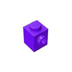 Gobricks GDS-635 BRICK 1X1 W. 1 KNOB | Single Side Bump Building Block Compatible with Lego 87087