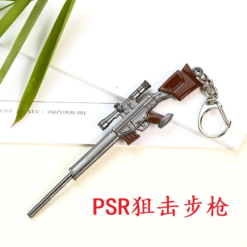 Online Game PUBG Badge Keychain Pendant Cosplay Cyber-Game Playerunknown's Battlegrounds Medal Alloy Key Ring for Game Lovers