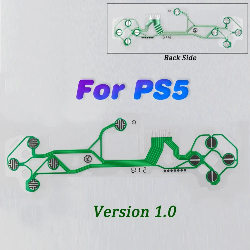 1Pc Button Ribbon Circuit Board for PS3 PS4 Pro PS5 Controller | Conductive Film Keypad Flex Cable Replacement