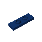 Gobricks GDS-1504 Plate, Modified 1 x 3 with 2 Studs (Double Jumper) | Compatible Building Block Piece