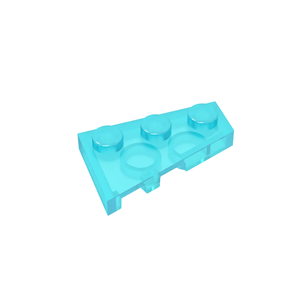 Gobricks GDS-547 Wedge Plate 3 x 2 Right | Compatible Building Block for DIY Creations