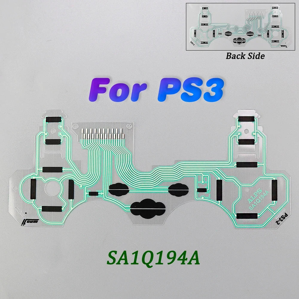 1Pc Button Ribbon Circuit Board for PS3 PS4 Pro PS5 Controller | Conductive Film Keypad Flex Cable Replacement