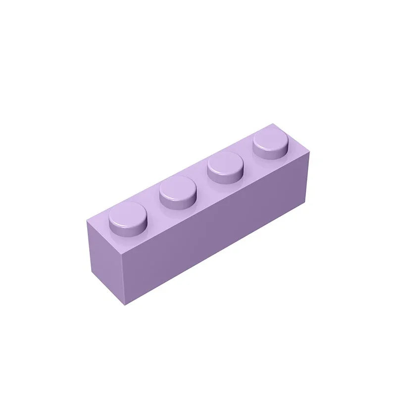 Gobricks GDS-534 Brick 1 x 4 without Bottom Tubes | Compatible Building Block Set