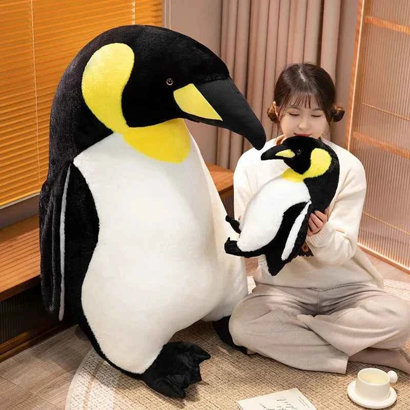 Realistic Penguin Plush Stuffed Animal – Soft Penguin Pillow Toy for Kids & Adults