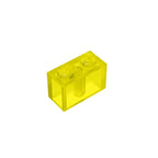 Educational Assemblage Gobricks Brick 1 x 2 without Bottom Tube | Compatible with Lego 3004 3065 35743