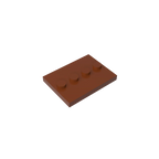 Gobricks GDS-980 Tile, Modified 3 x 4 with 4 Studs in Center | Compatible Building Block for DIY and MOC