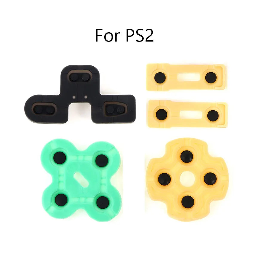 Universal Conductive Rubber Pad Set | Compatible with PS5 V1 V2 PS4 Pro Slim PS3 PS2 Controllers