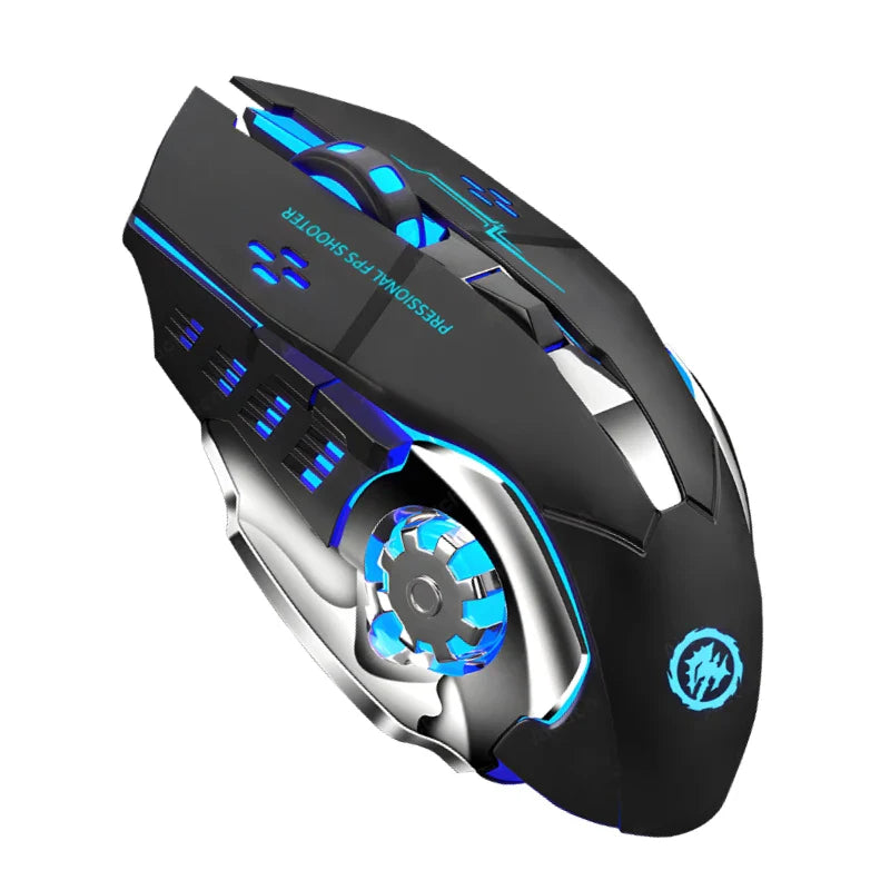 Rechargeable Wireless Mouse Gaming Computer Silent Bluetooth Mouse 2.4G USB Mechanical Backlight PC Gamer Mouse For Computer