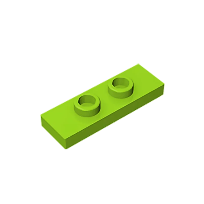 Gobricks GDS-1504 Plate, Modified 1 x 3 with 2 Studs (Double Jumper) | Compatible Building Block Piece