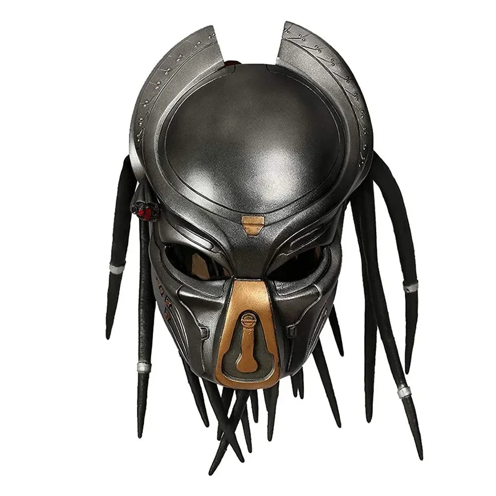 Alien Hunter Mask Alien War Iron Blood Warrior Mask Terror Latex Headset Halloween Masks Alien Monster Hunter Cosplay Masque