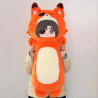 Oversized Fox Cosplay Plush Toy – Fluffy Long Stuffed Animal Body Pillow (80cm)