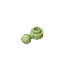 Gobricks GDS-1500 Hinged Plate 1x1 with Ball Head | Compatible Building Brick