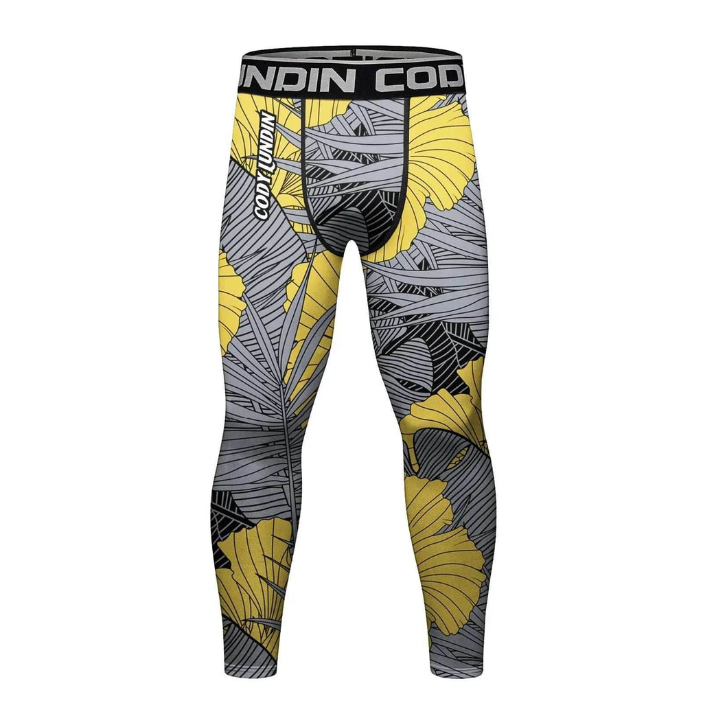 Men's Compression Running Tights - Jungle / Medium