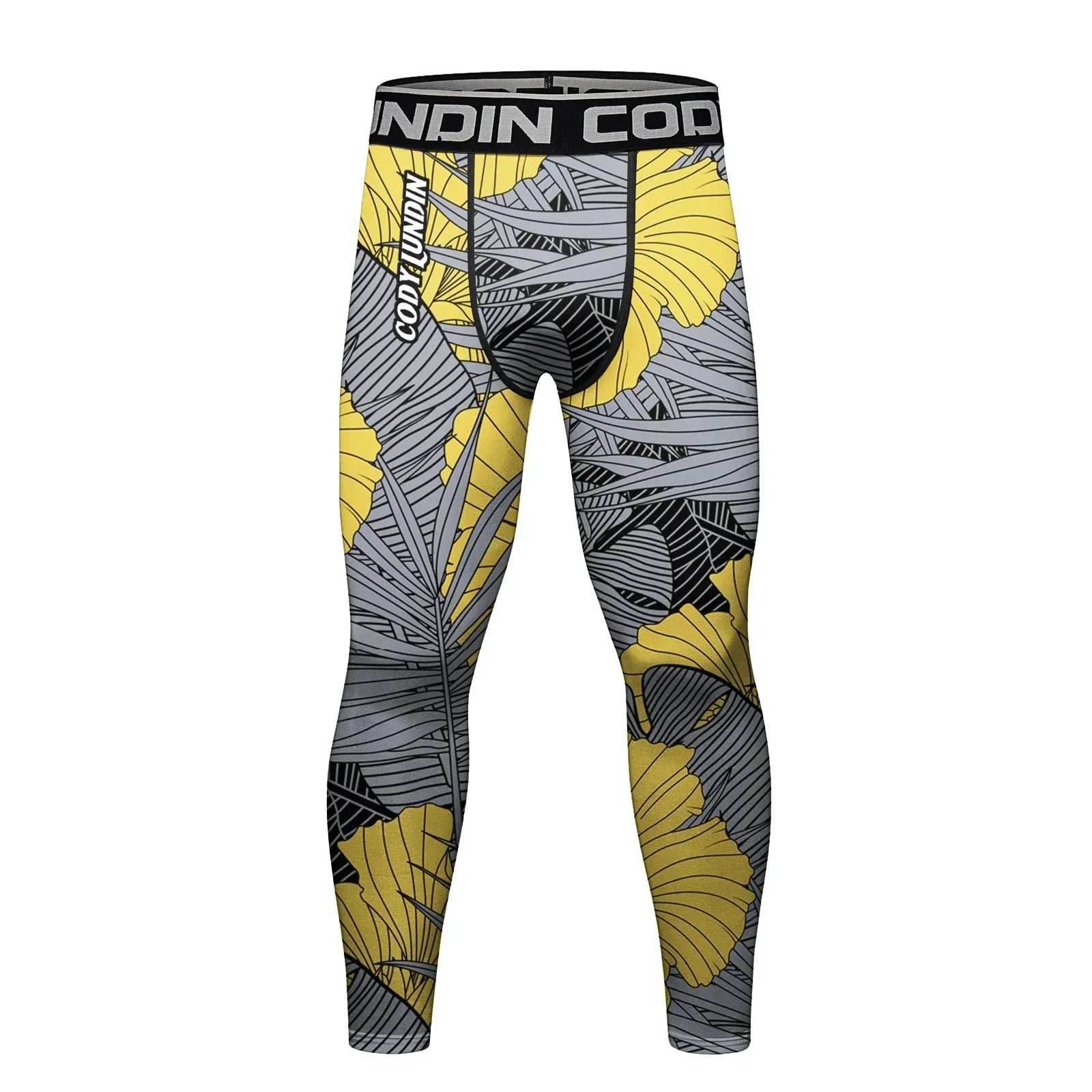 Men's Compression Running Tights - Jungle / Medium