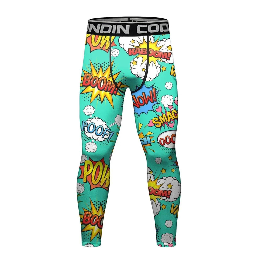 Men's Compression Running Tights - KABOOM! / Medium