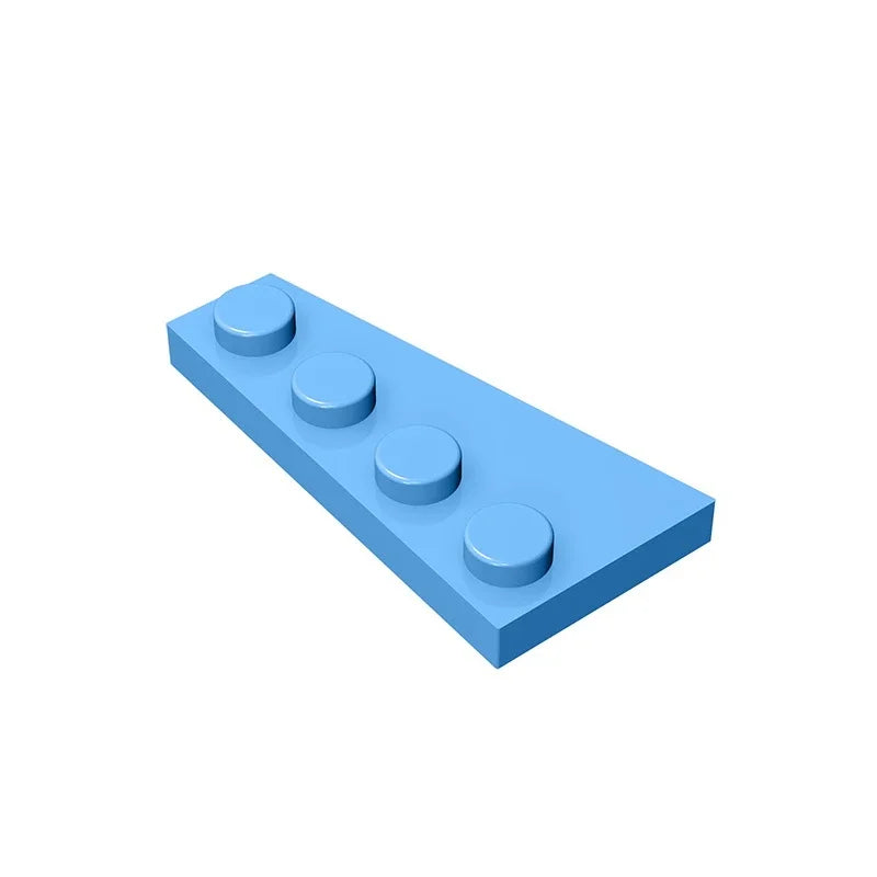 Gobricks GDS-549 Wedge Plate 4 x 2 Right | Building Block for Compatible DIY Sets