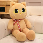 Kawaii Cat Plush Pillow – Soft Stuffed Cartoon Cat Sofa Cushion Doll (3 Colors, 60–100cm)