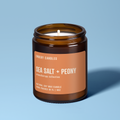Sea Salt + Peony | Soy Wax Scented Candle