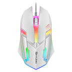 F1 Wired 3 Keys Mouse Colorful Lighting Gaming and Office For Microsoft Windows and Apple IOS System