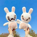 Kawaii Crazy Scream Rabbit Plush Toy – Funny Creative Stuffed Animal Doll (30–80cm, 2 Styles)