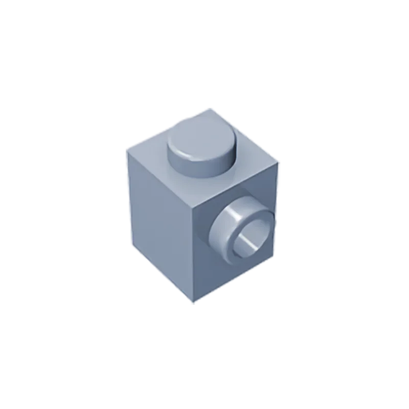 Gobricks GDS-635 BRICK 1X1 W. 1 KNOB | Single Side Bump Building Block Compatible with Lego 87087
