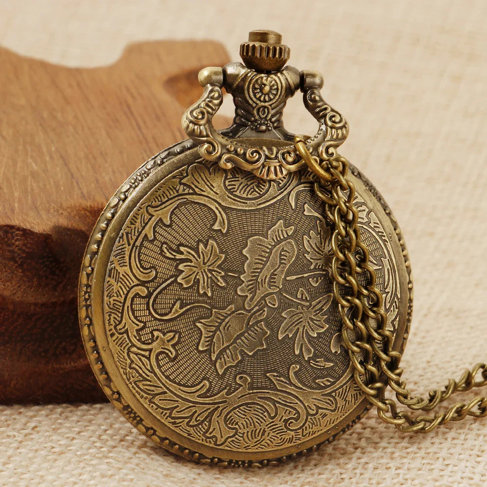 Retro Fashion Quartz Men's Pocket Watch Casual Punk Popular Unisex Pendant Fob Chain Watch CF1702