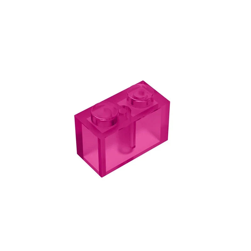 Educational Assemblage Gobricks Brick 1 x 2 without Bottom Tube | Compatible with Lego 3004 3065 35743
