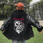 Overlord Cosplay Horror Skull Hoodie Ainz Zip Up