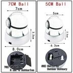 Pokemon 3D Crystal Ball Pokeballs with LED Light Base, Kids Anime Toy Gifts
