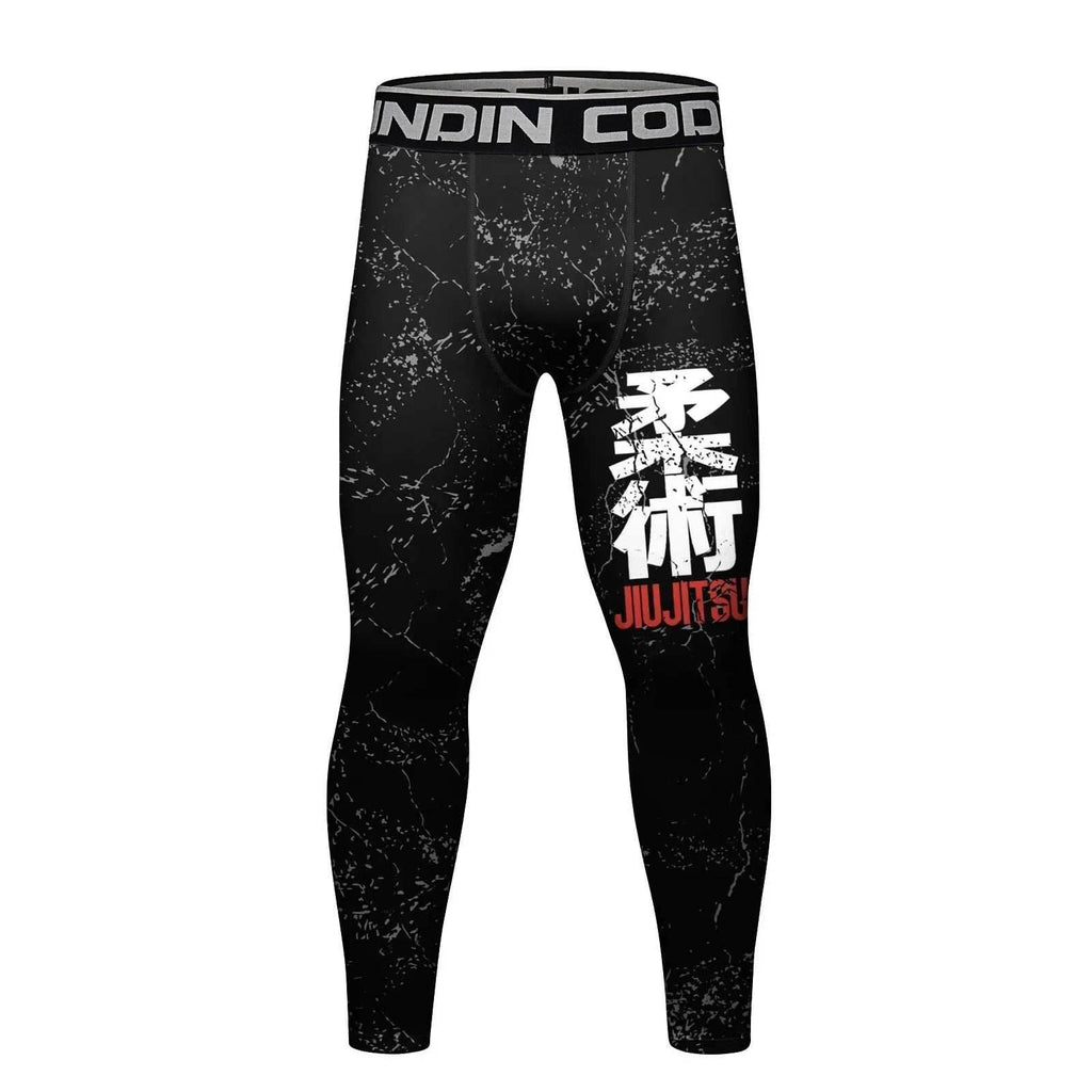 Men's Compression Running Tights - Jui Jit Su / Medium