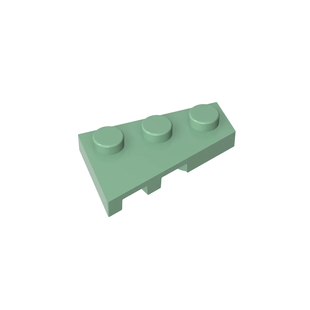 Gobricks GDS-547 Wedge Plate 3 x 2 Right | Compatible Building Block for DIY Creations