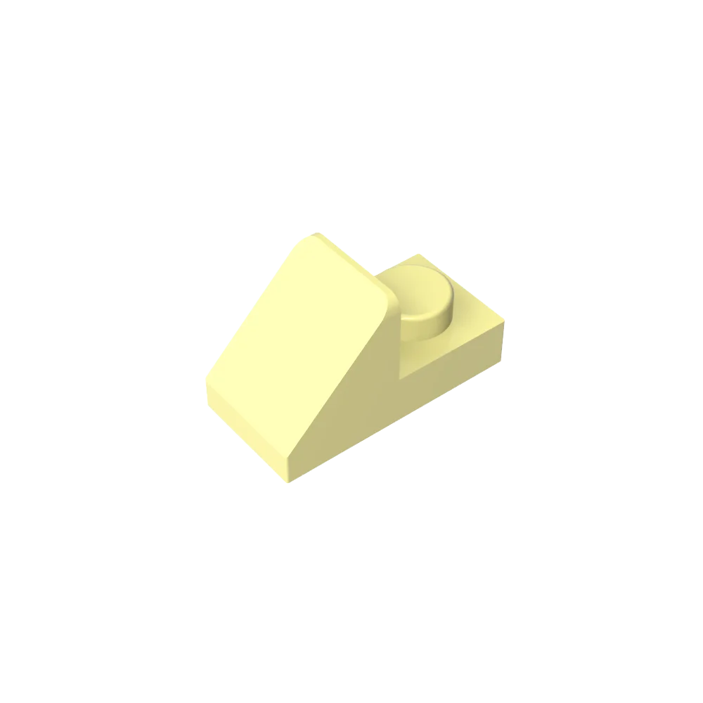 Gobricks GDS-832 Slope 45 2x1 with 2/3 Cutout | Compatible Building Block for DIY