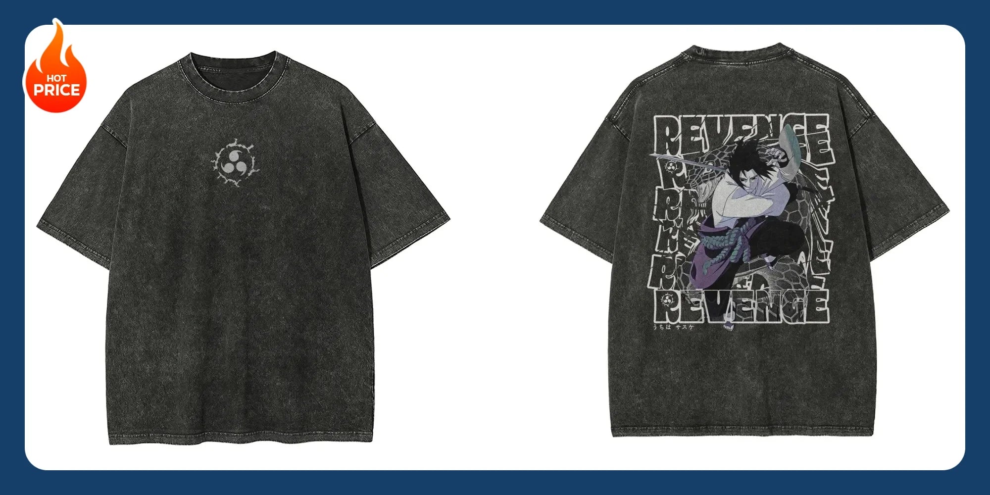Naruto Washed T-Shirt: Retro 2026 Japanese Cotton Tee