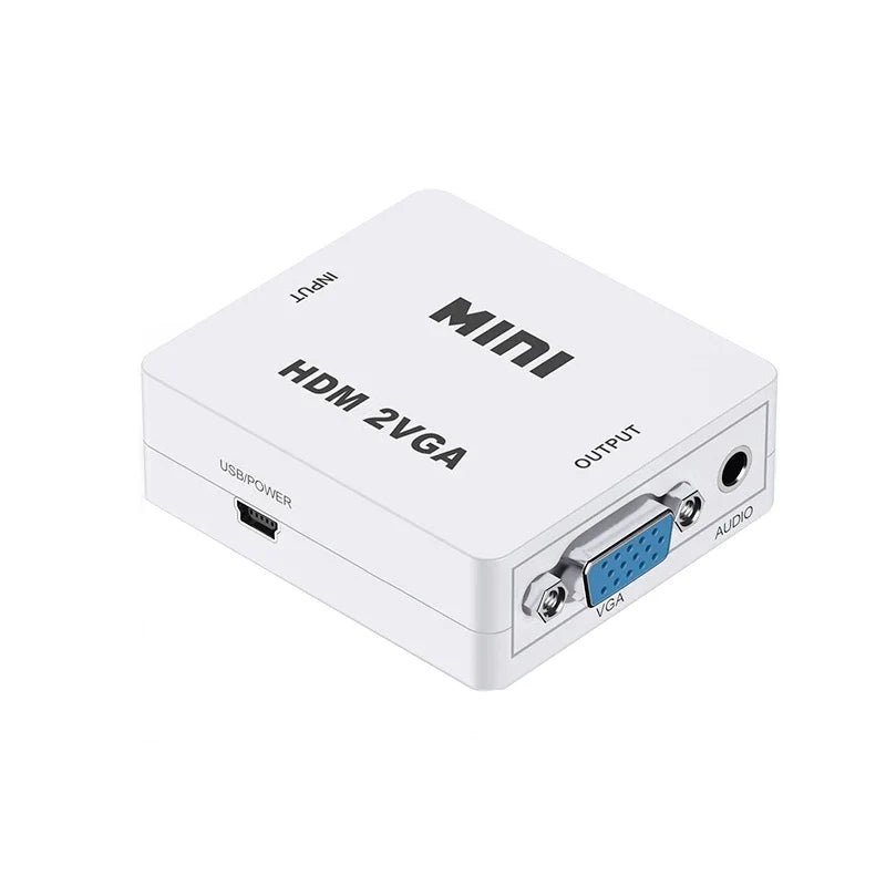 HDMI to VGA Converter with Audio | 1080P Adapter for Notebook Xbox PS3 PC Projector