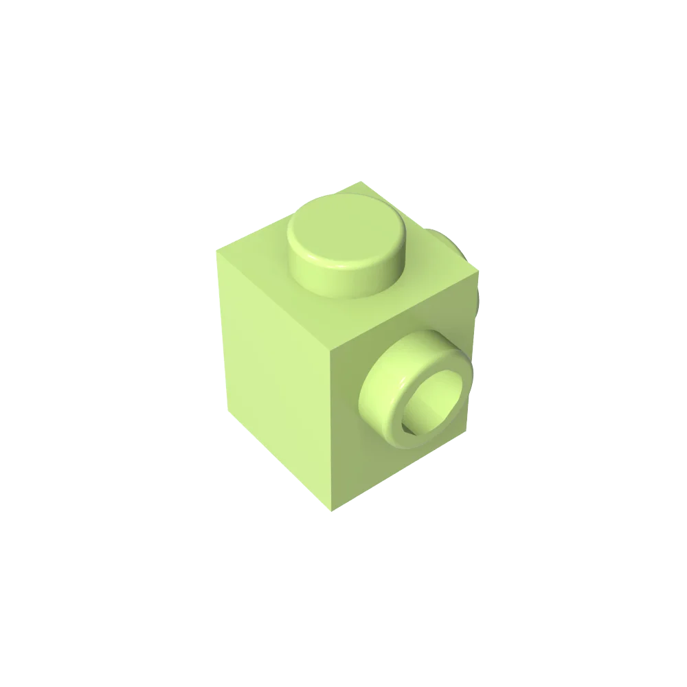 Gobricks GDS-1046 Modified Brick 1 x 1 with Studs on 2 Sides | Building Block for DIY